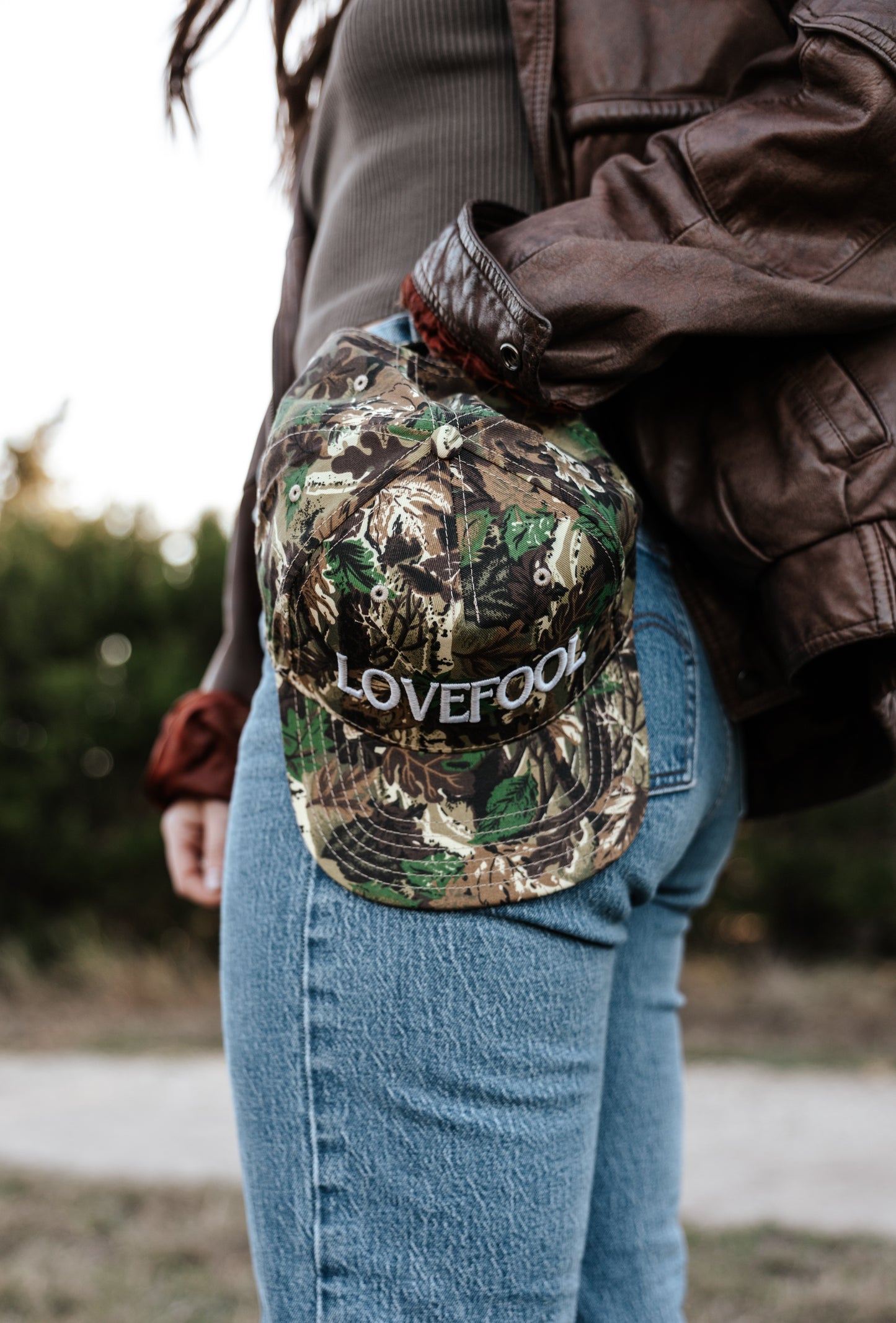 Camo "LOVEFOOL" Hat - Cherryline