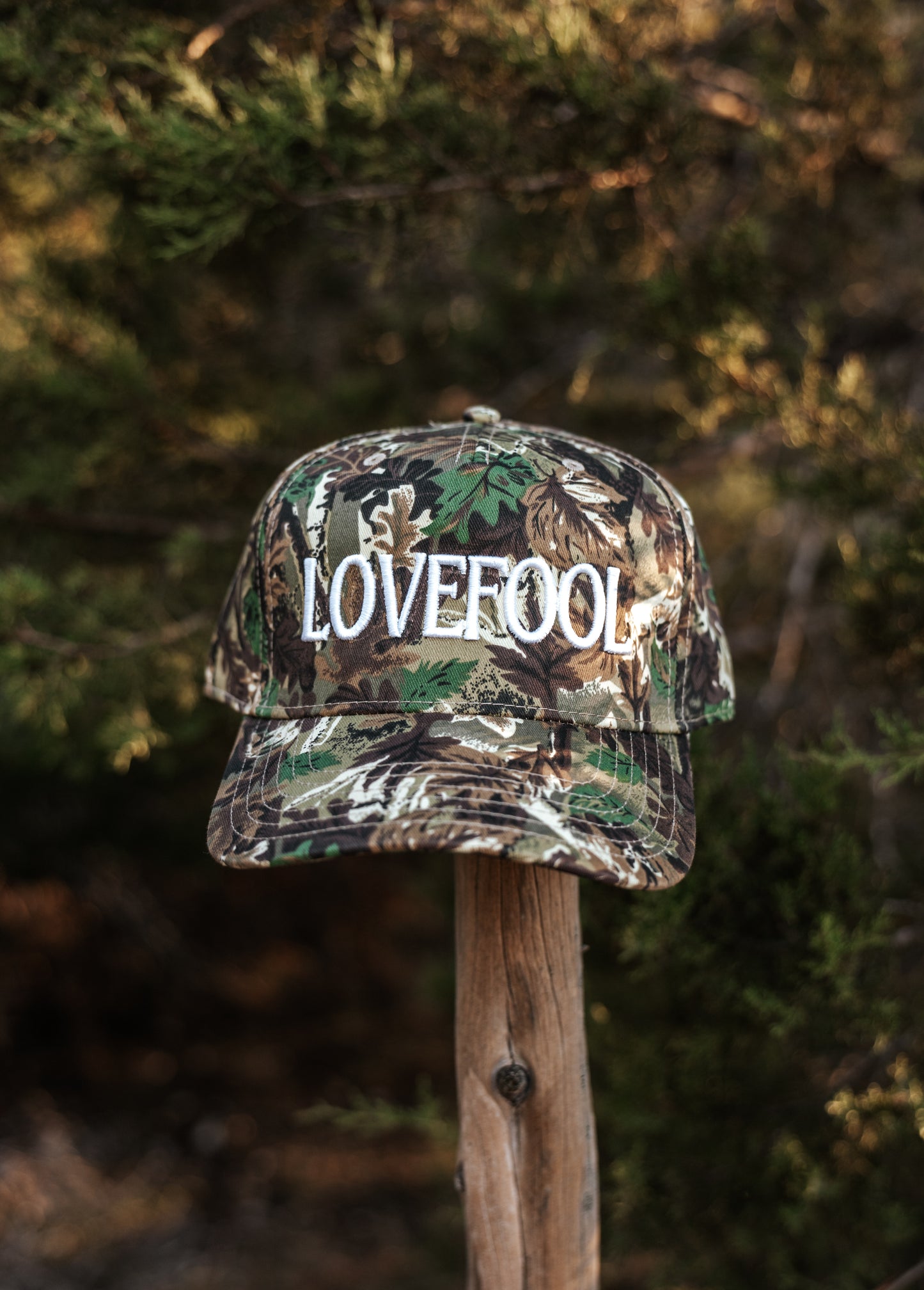 Camo "LOVEFOOL" Hat - Cherryline