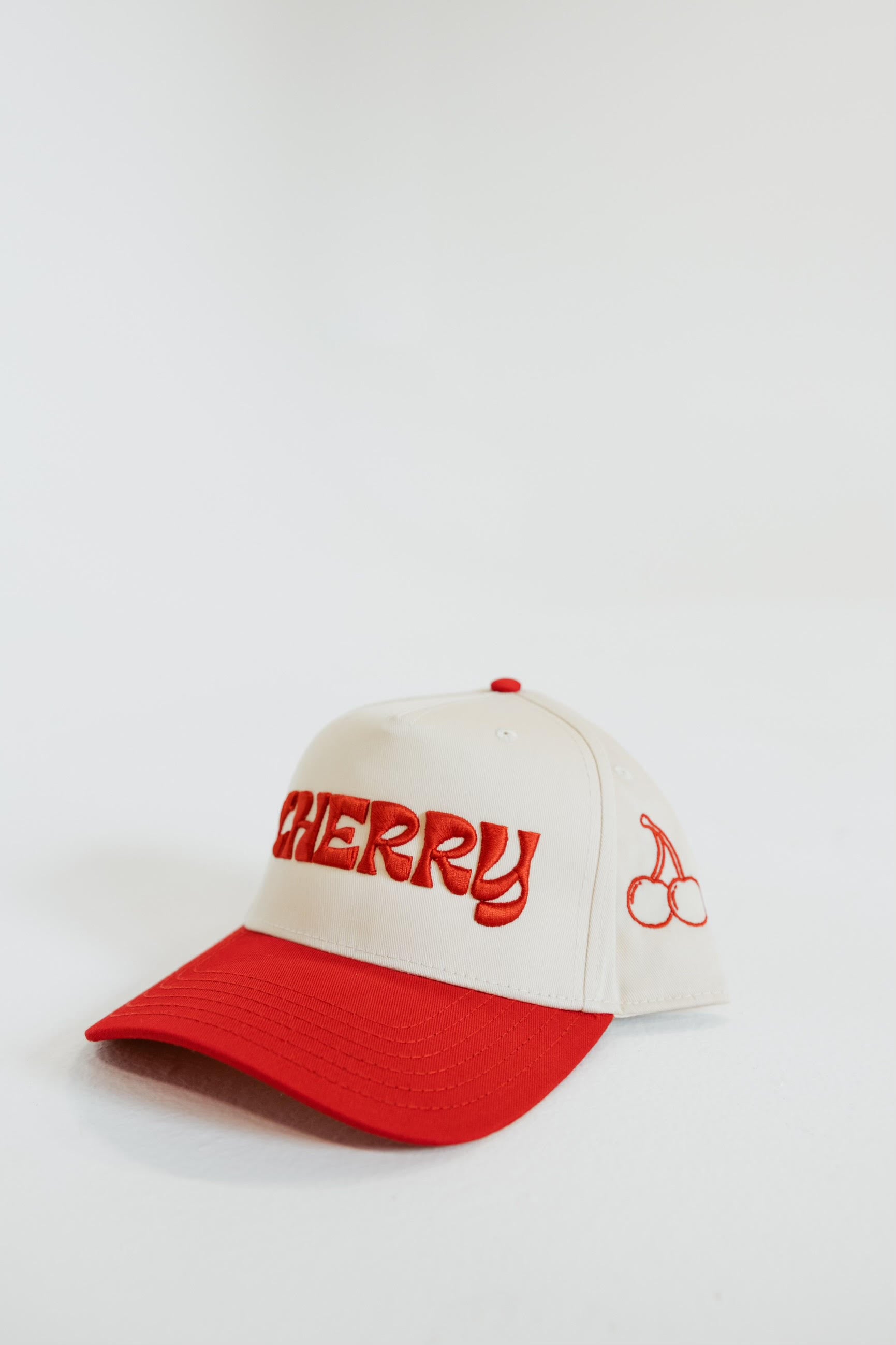 Original White and Red Cherry Hat - Cherryline