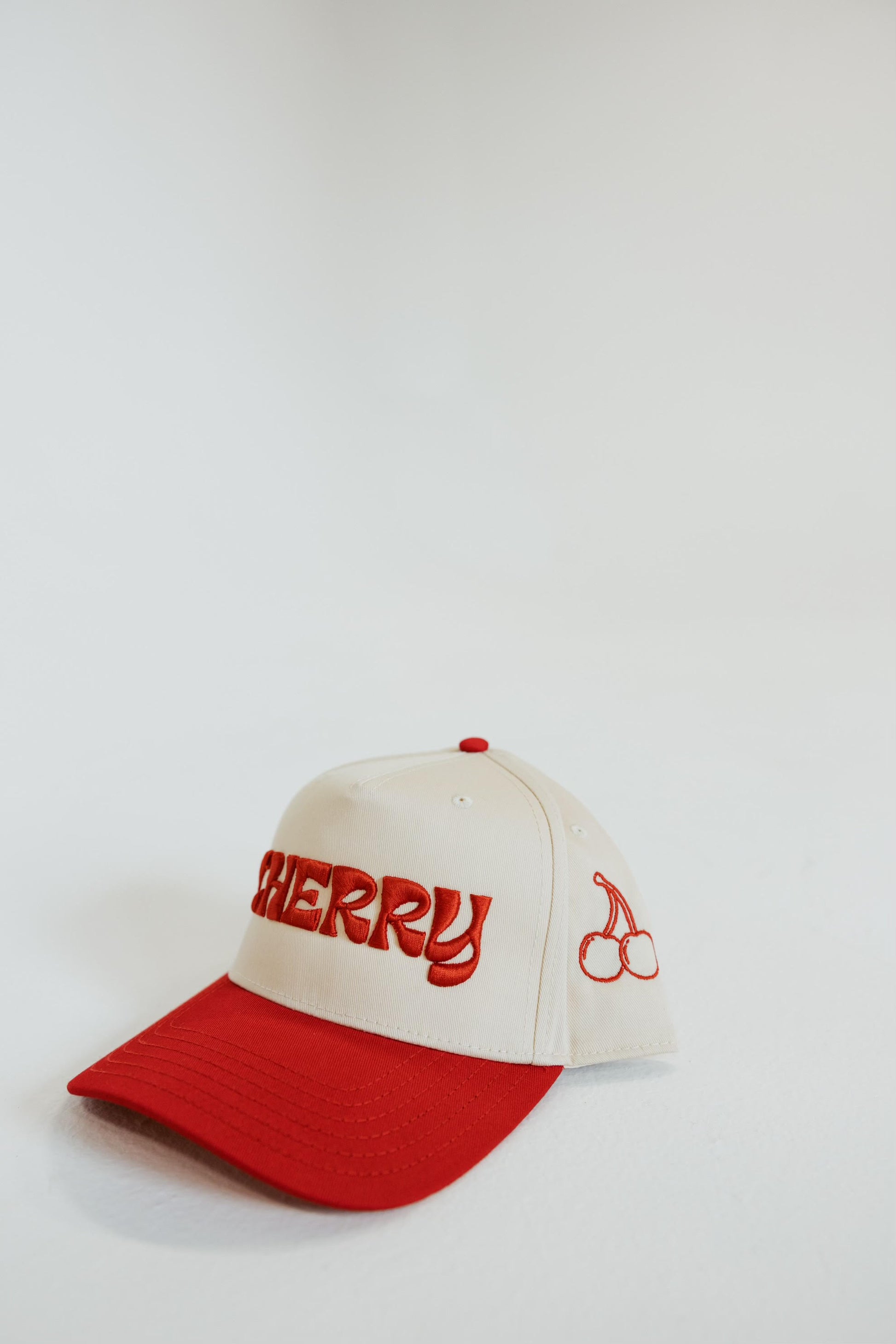 Original White and Red Cherry Hat - Cherryline